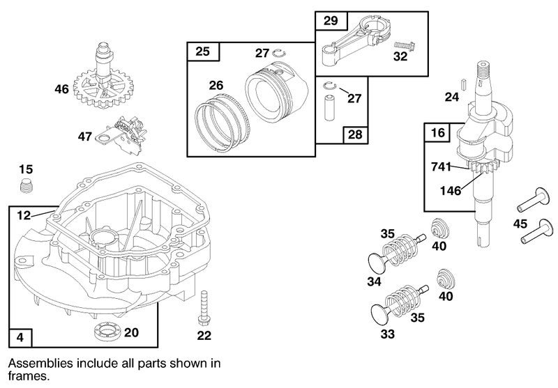 Engine Briggs and Stratton Model 12h807 1760 E1