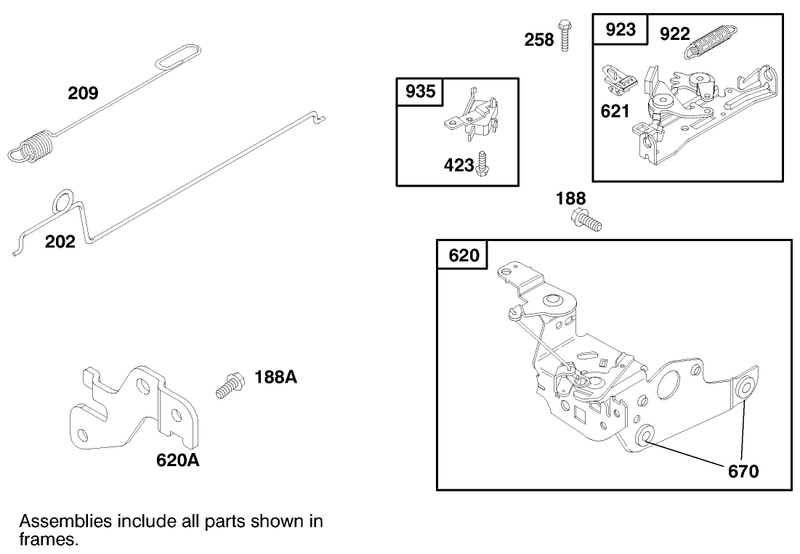 Engine Briggs and Stratton Model 12h807 1760 E1