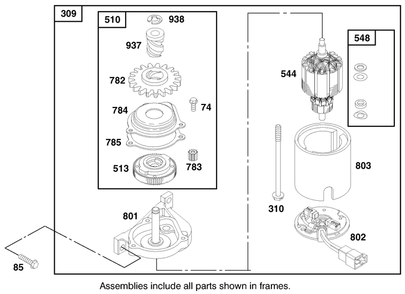 Engine Briggs and Stratton Model 12h807 1760 E1