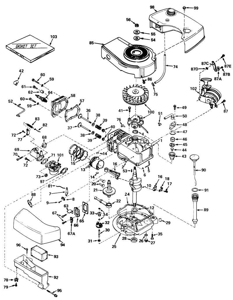 Engine Tecumseh Model No Tnt 120 12003