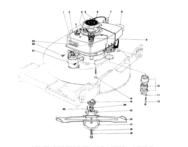 Engine Assembly model No 20644 And 20657