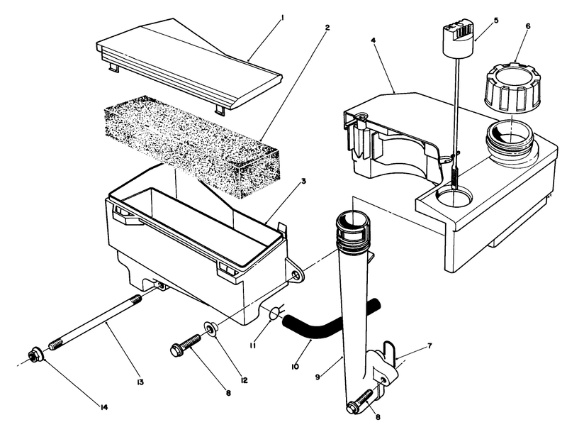 Air Cleaner and Fuel Tank Assembly