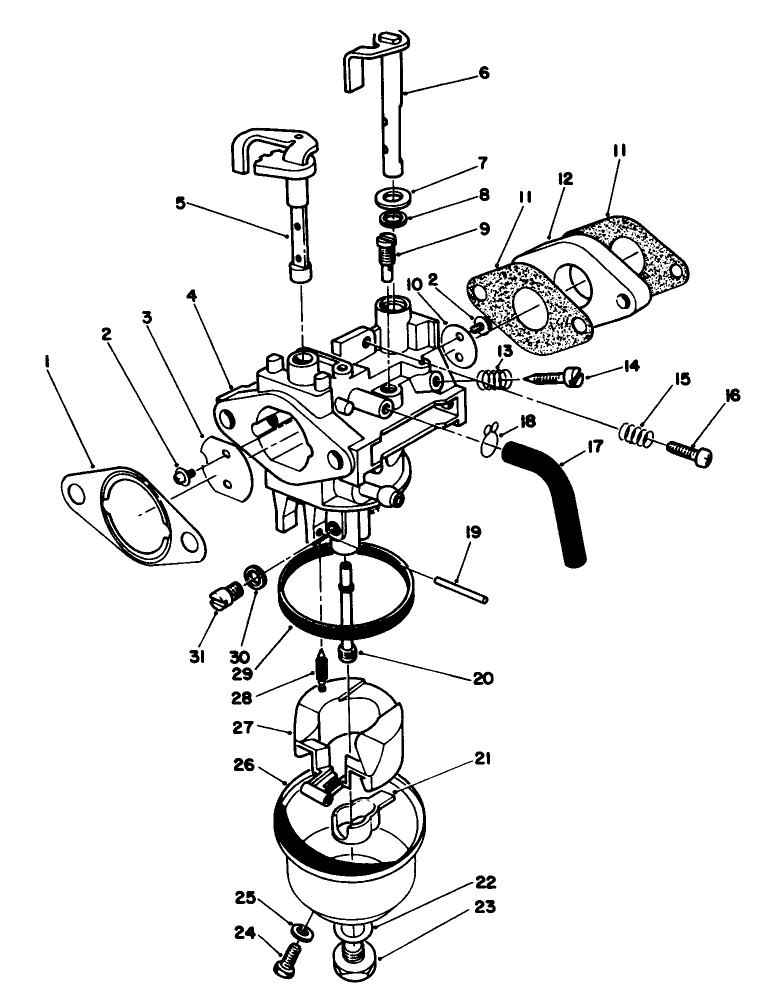 Carburetor Assembly engine Model No Vmg6
