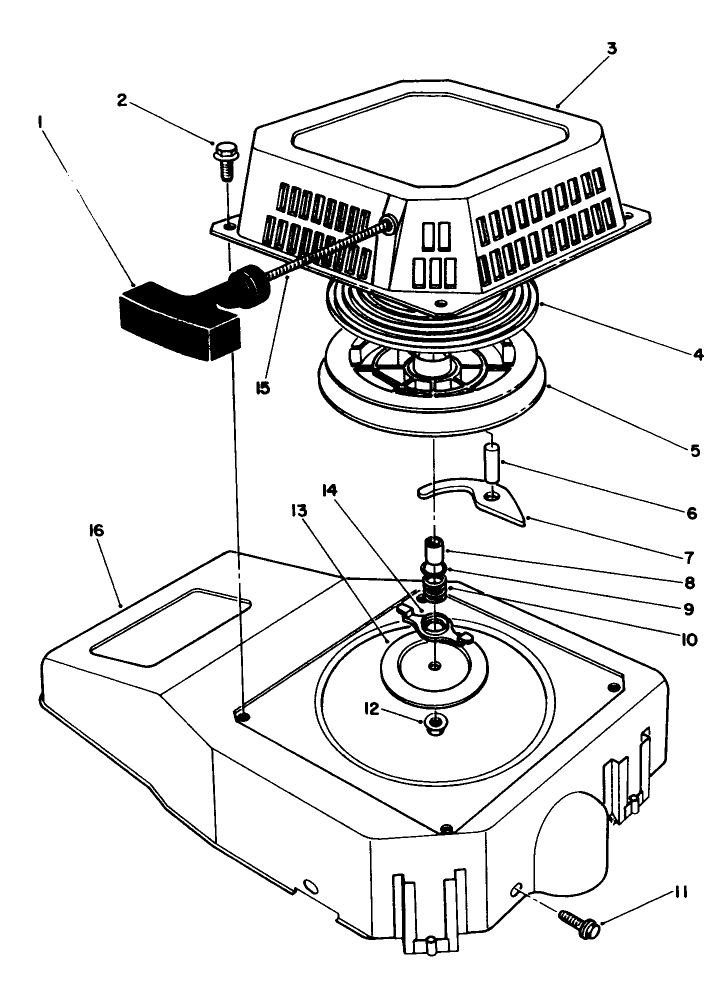 Recoil Assembly engine Model No Vmg6
