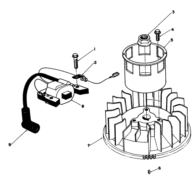 Magneto and Flywheel Assembly model No Vmg6