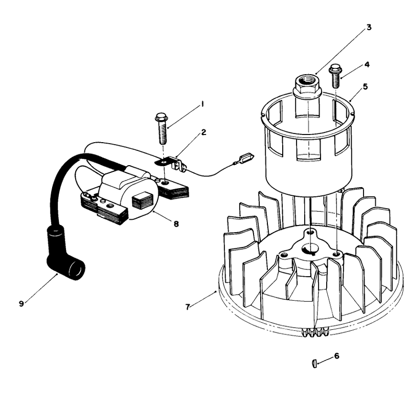 Magneto and Flywheel Assembly model No Vmg6