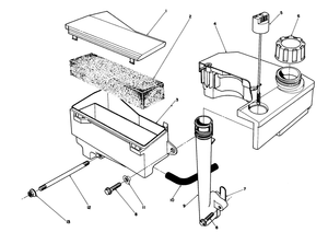 Air Cleaner and Fuel Tank Assembly Model No Vmh7