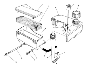 Air Cleaner and Fuel Tank Assembly Model No Vmg6