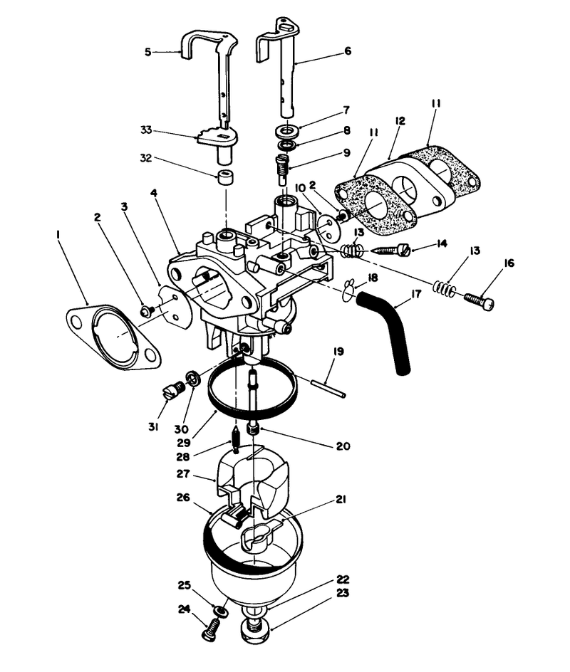 Carburetor Assembly model No Vmg6