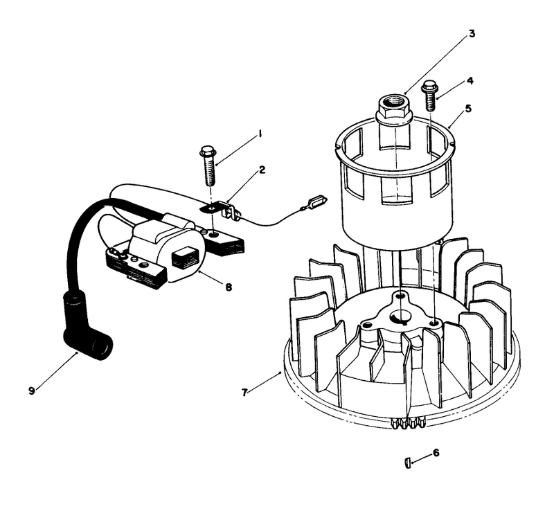 Magneto and Flywheel Assembly model No Vmg6