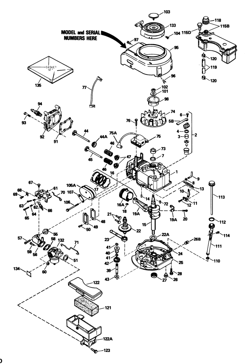 Engine Model No Tvs105 53113f