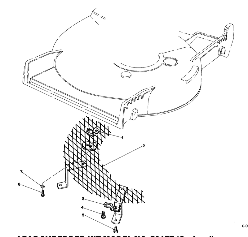 Leaf Shredder Kit Model No 59157 optional