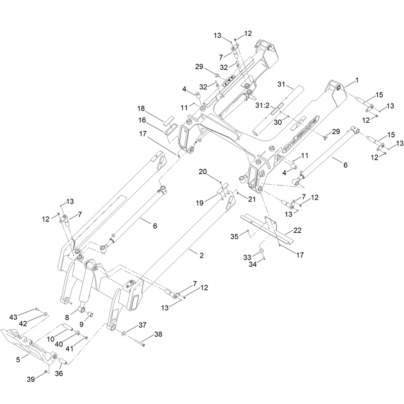 Loader Arm Hydraulic Assembly