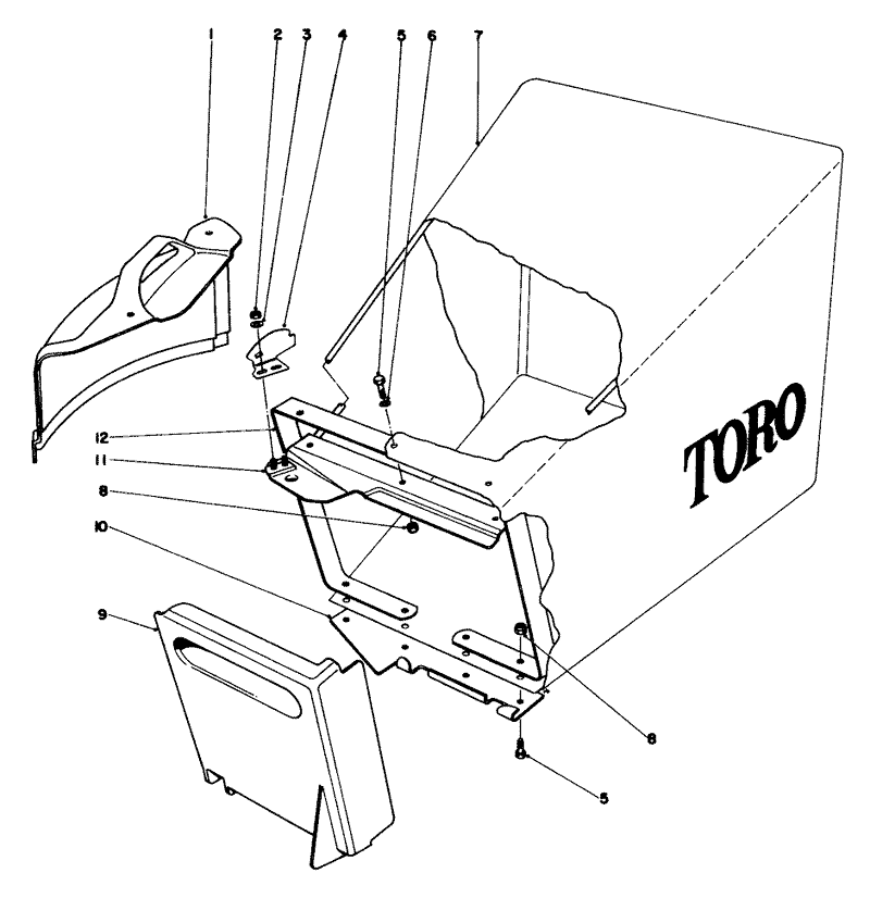 Grass Bag Assembly Model Nos 20440 20550 And 20660