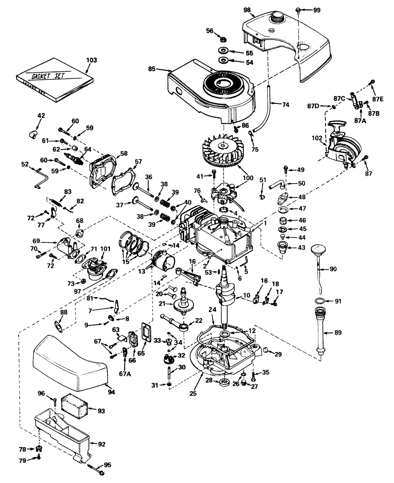 Engine Tecumseh Model No Tnt 120 12005