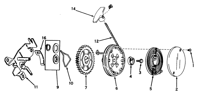 Rewind Starter N0 590519