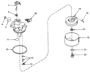 Carburetor No 631784a Models 20562 and 20673
