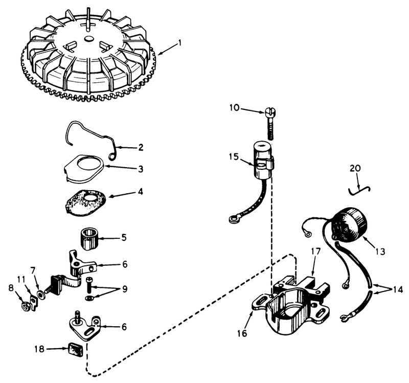 Magneto No 610772a model No 20673