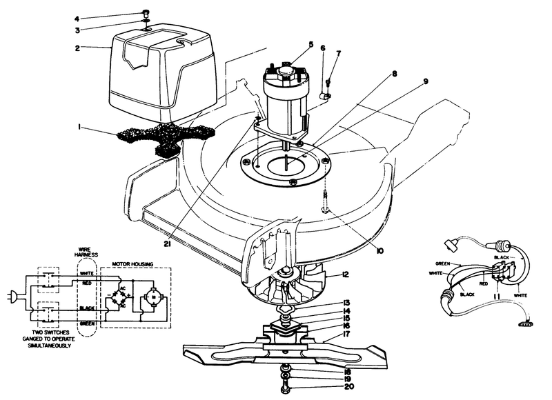 Motor and Blade Assembly