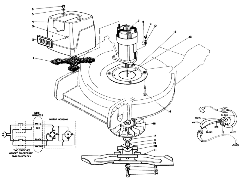 Motor and Blade Assembly