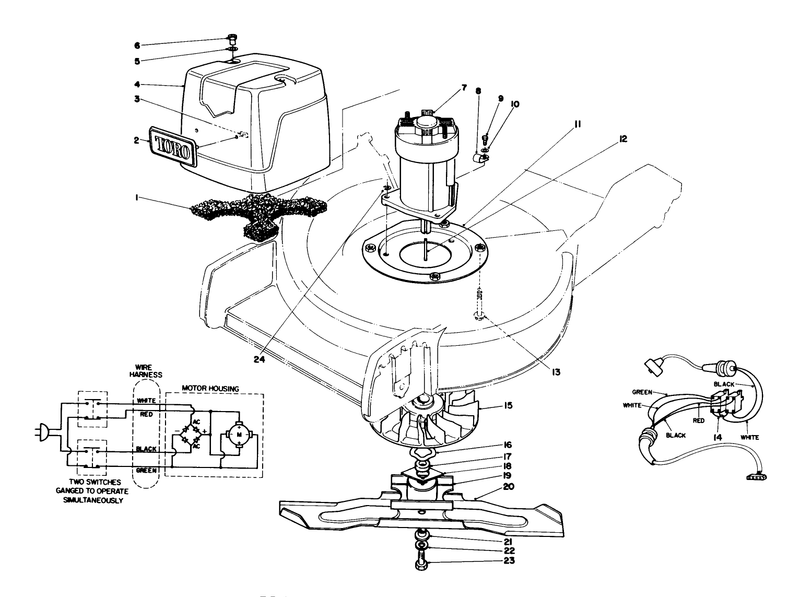 Motor and Blade Assembly