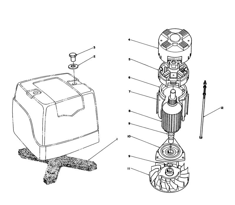 Motor Model No 748001-0334-01