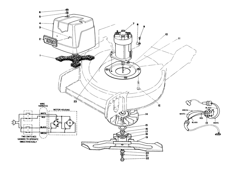 Motor and Blade Assembly