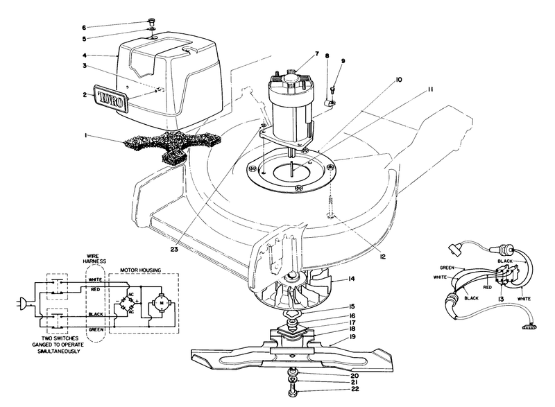 Motor and Blade Assembly