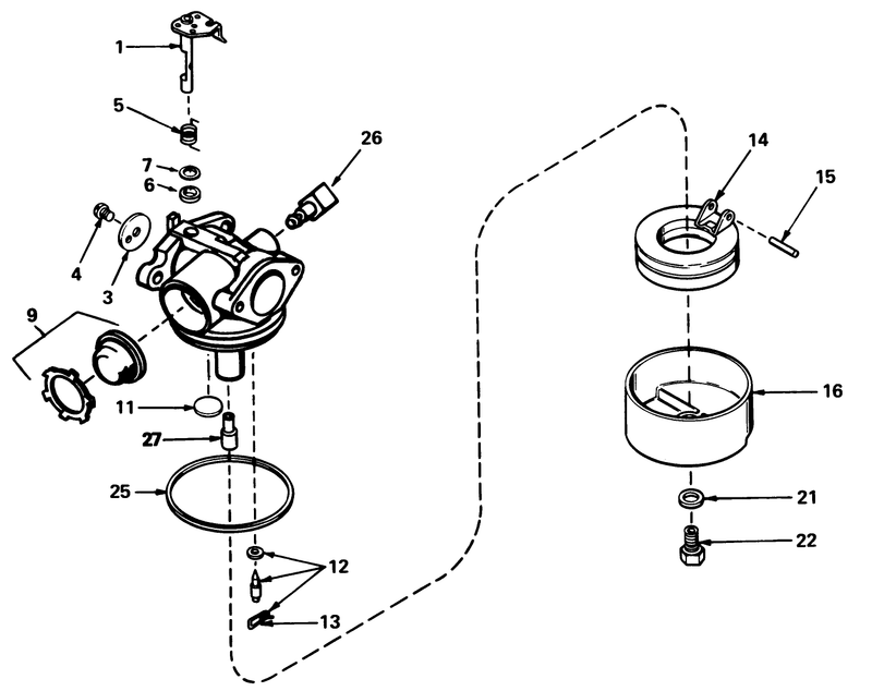 Carburetor No 632050a