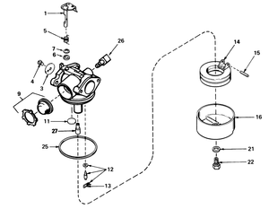 Carburetor No 632050a