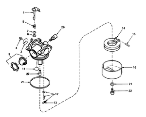 Carburetor No 632050a