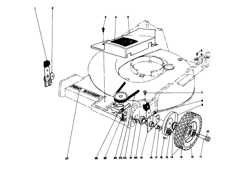 Front Wheel And Pivot Arm Assembly
