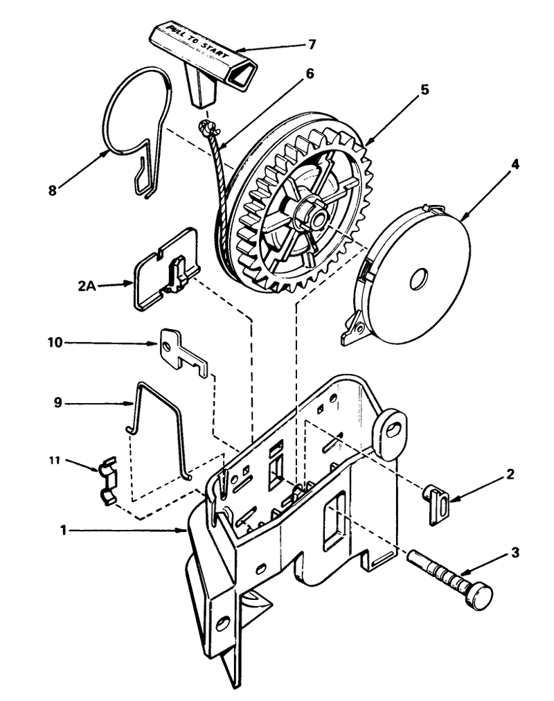 Rewind Starter No 590531