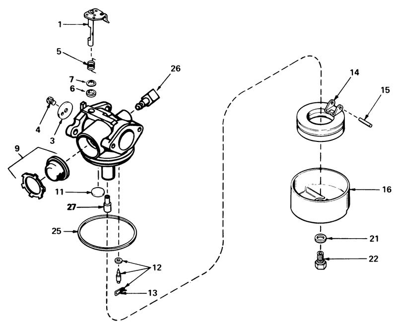 Carburetor Assembly No 632050a