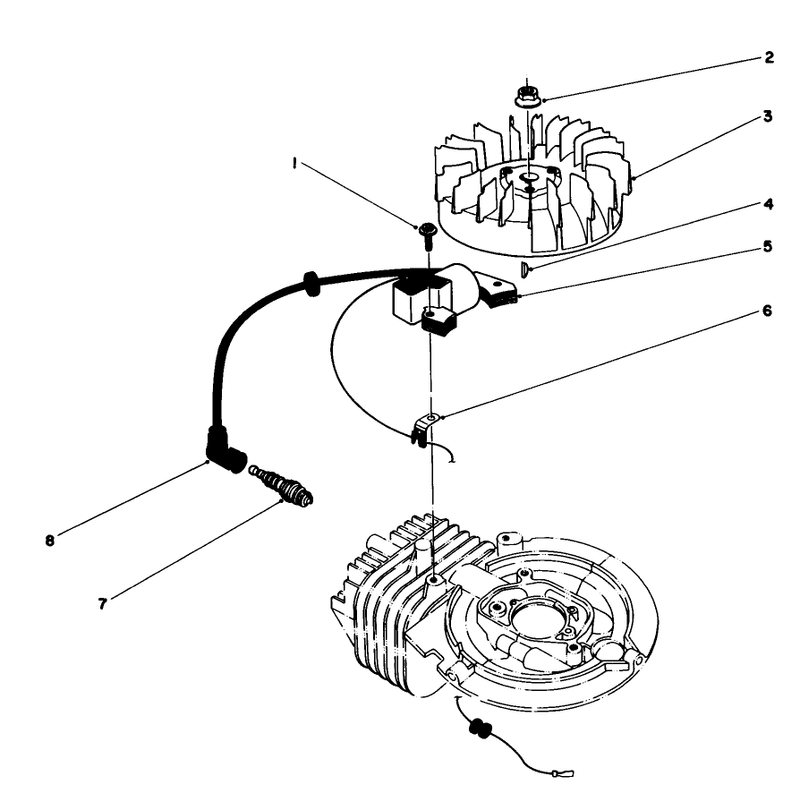 Flywheel and Magneto Assembly