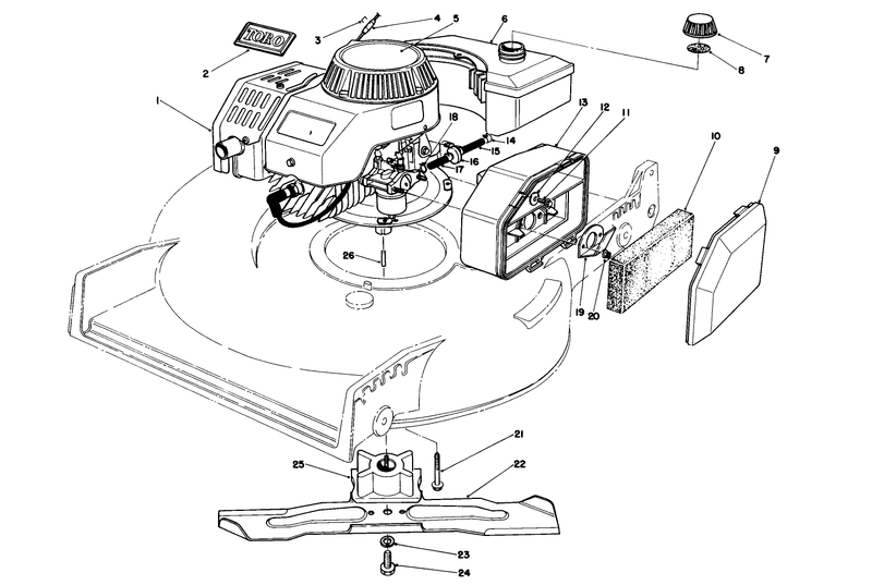 Engine Assembly model No 47pf5 used On Units With Serial No 7000001 7001110