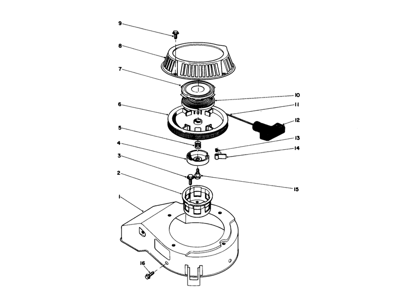 Recoil Assembly engine Model No 47pf5 and 47pg6