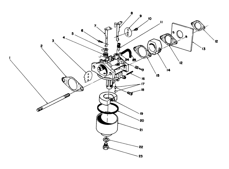 Carburetor Assembly engine Model No 47ph7