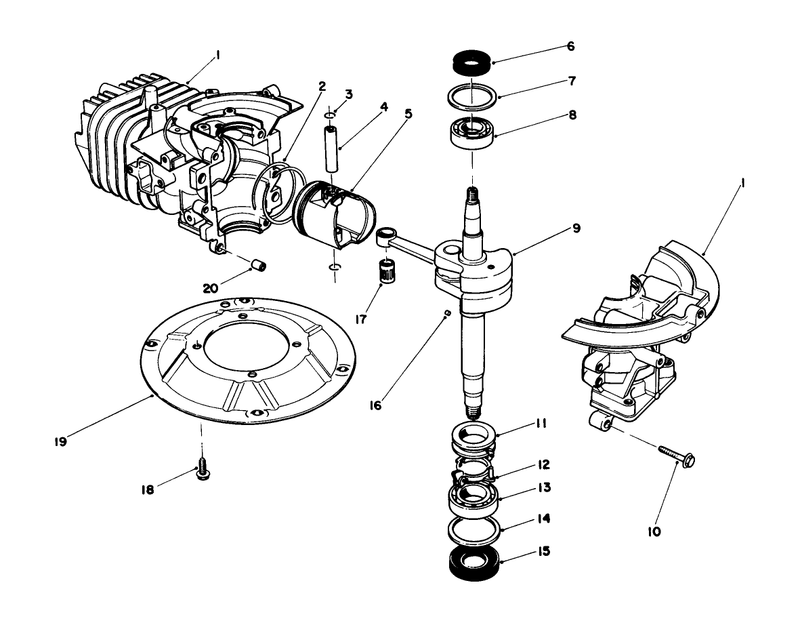 Engine Assembly engine Model No 47ph7