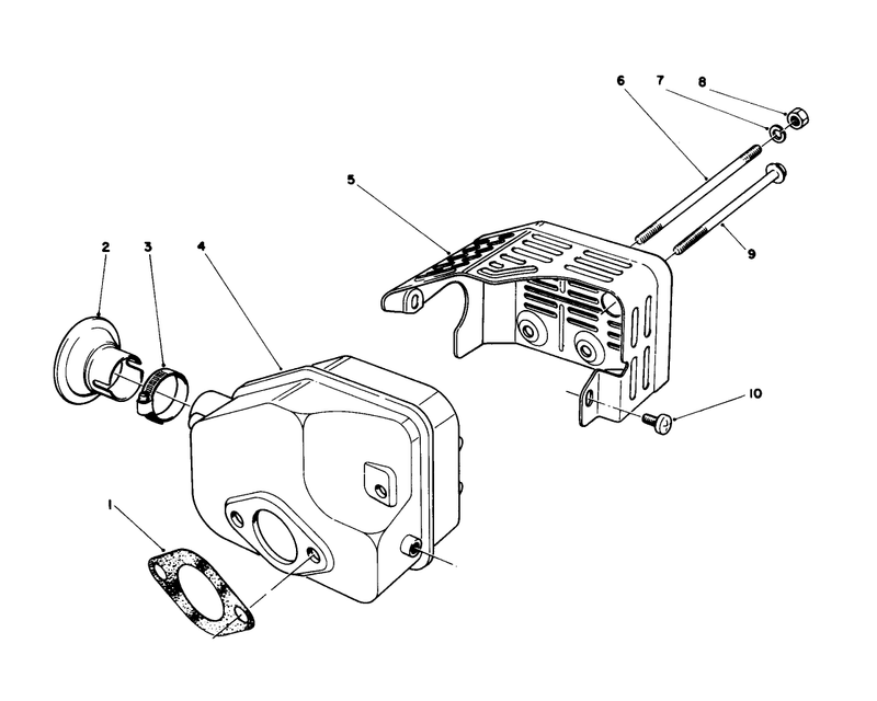 Muffler Assembly engine Model No 47ph7