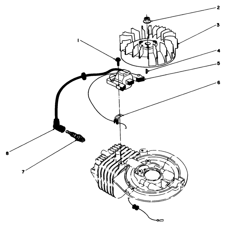 Flywheel and Magneto Assembly
