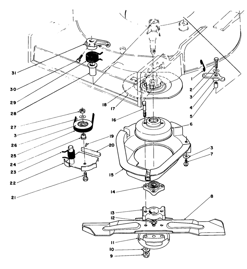 Blade Brake Clutch Assembly