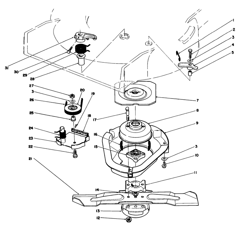 Blade Brake Clutch Assembly