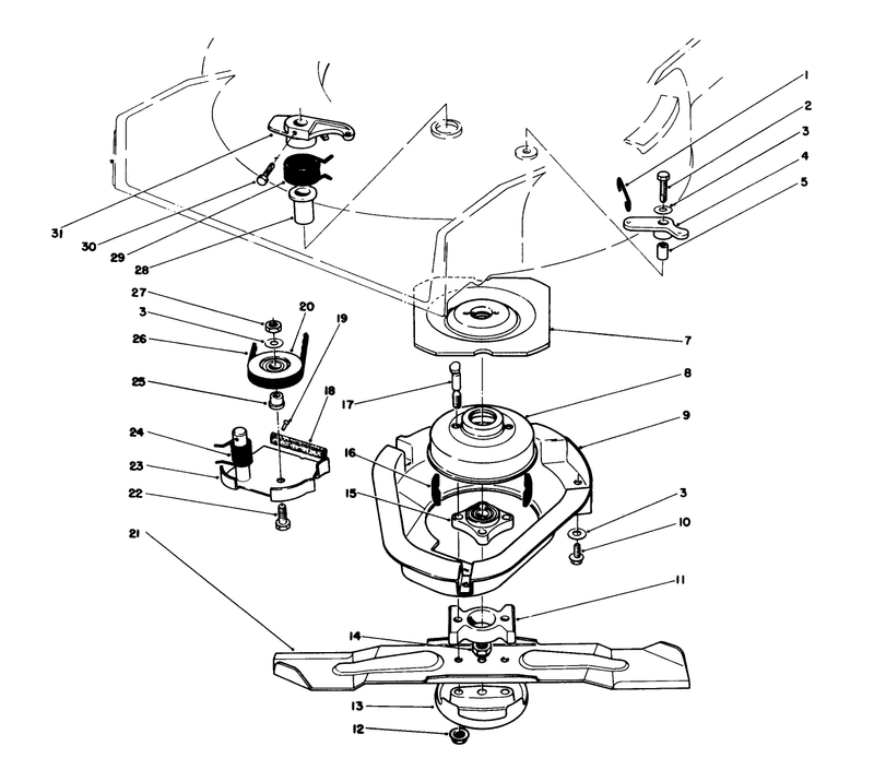 Blade Brake Clutch Assembly