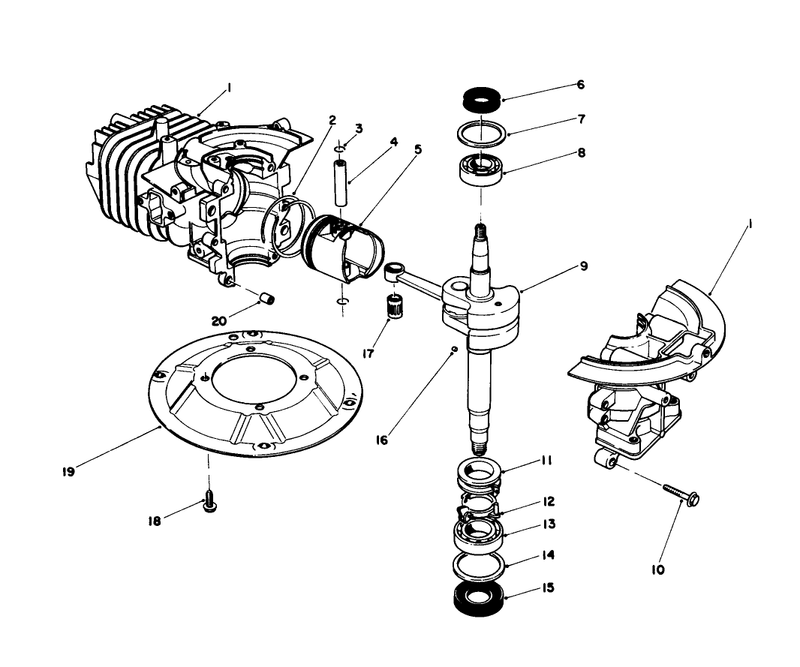 Crankshaft Assembly engine Model No 47ph7
