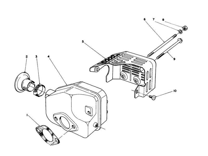 Muffler Assembly engine Model No 47ph7
