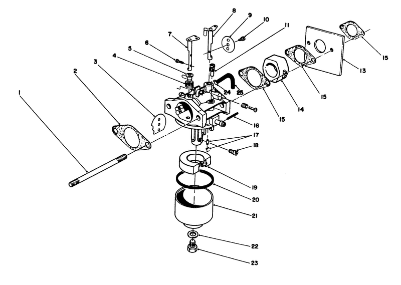 Carburetor Assembly engine Model No 47pj8