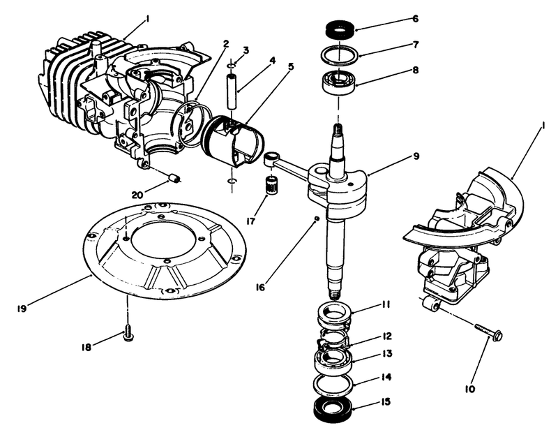 Crankshaft Assembly engine Model No 47pj8