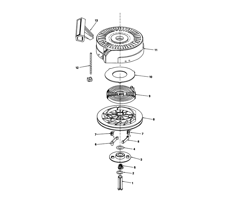 Rewind Starter N0 590621