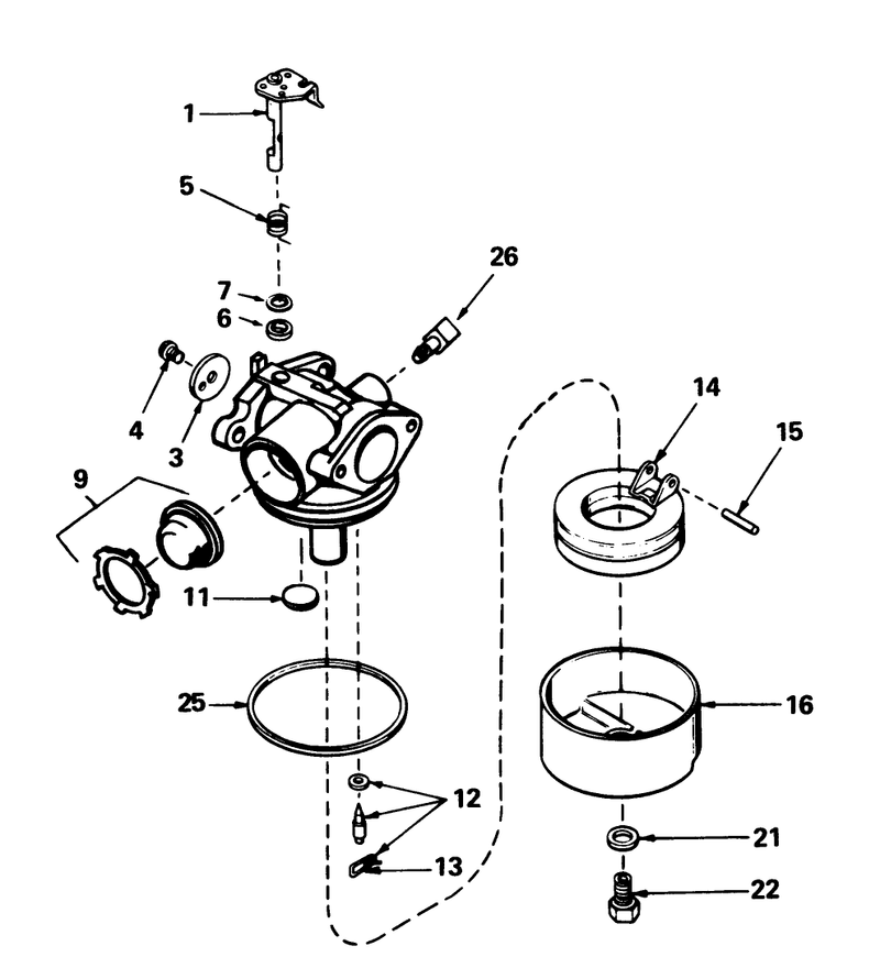 Carburetor No 632098